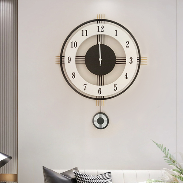 Đồng hồ treo tường trang trí phong cách Bắc Âu ấn tượng mã 1934BL