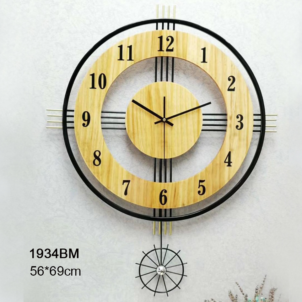 Đồng hồ treo tường trang trí hiện đại mã 1934BM