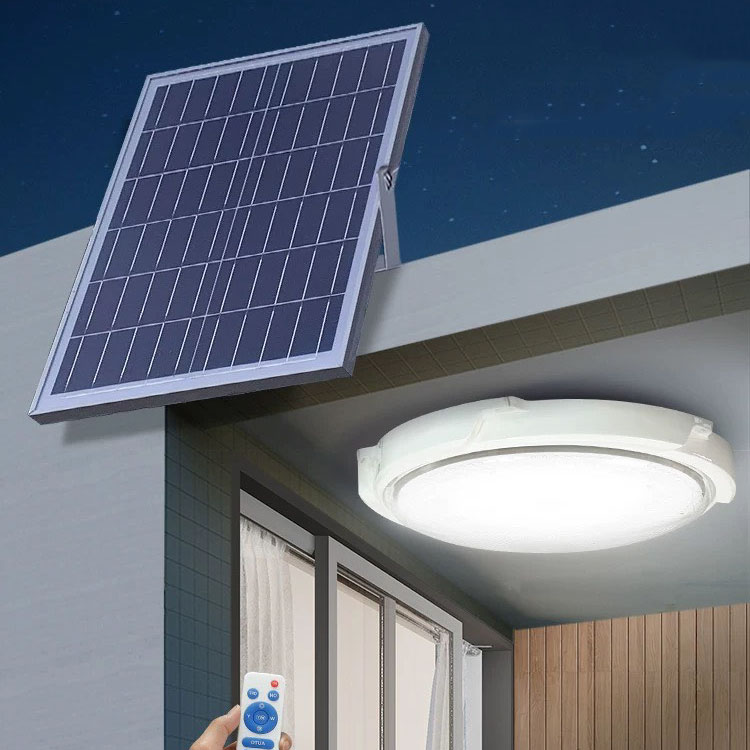 Đèn năng lượng mặt trời ốp trần 300w (ABS)